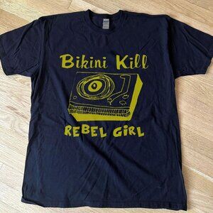 Bikini Kill Rebel Girl Graphic Band Tee Retro Punk Rock Fan Gift Streetwear 126